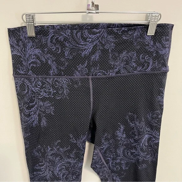 Lululemon Wunder Under High Rise Tight Nulux Foliage Moody Blues Black Size 12 - Picture 7 of 16